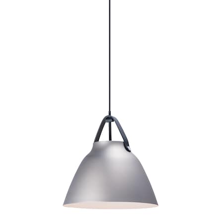 Maxim Lighting Nordic 1-Light 14.25" Wide Black / Brushed Platinum Pendant Light 11356BKBP